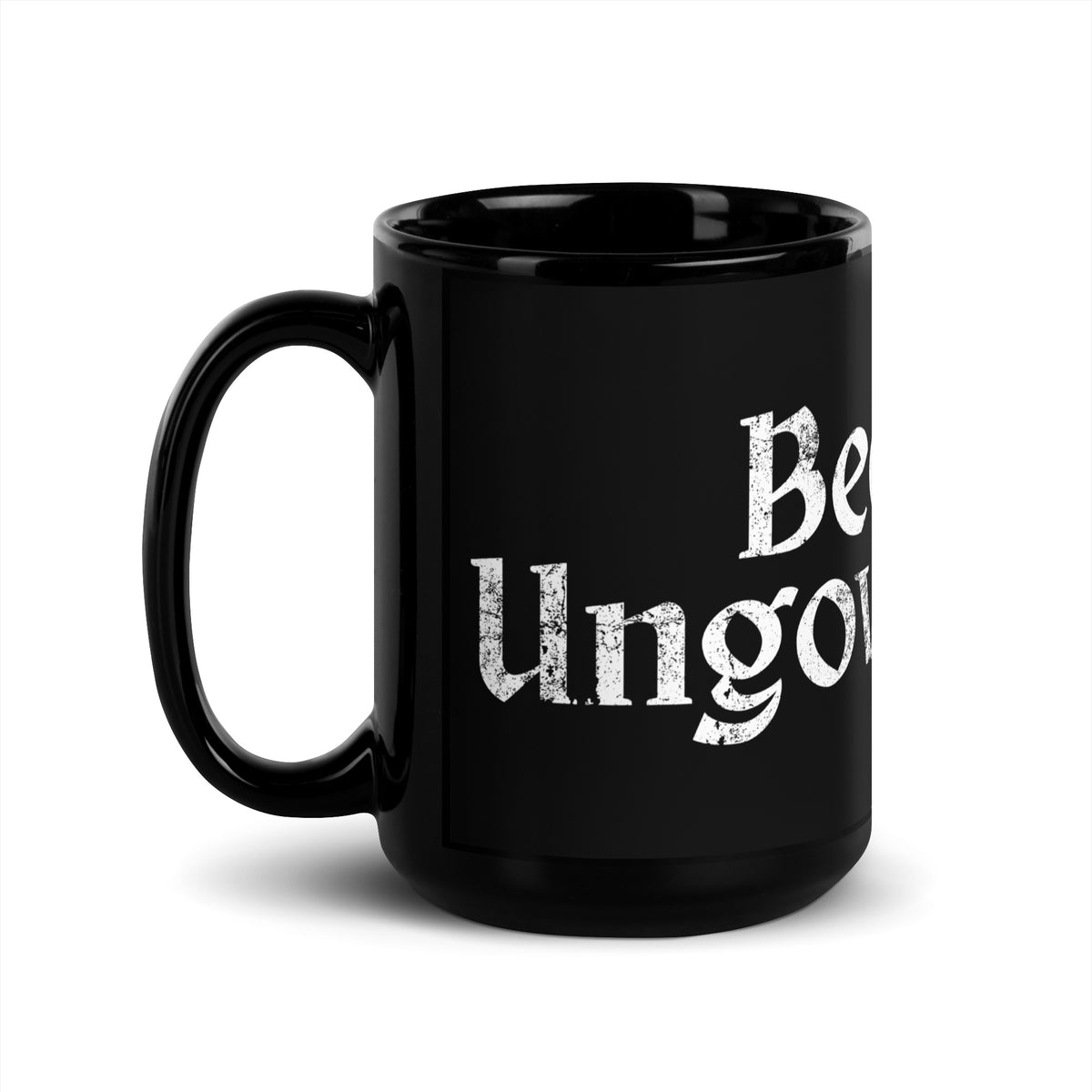 Become Ungovernable Distressed Gothic Black Glossy Mug | Feminist Activist Gift - Spinsterly Co