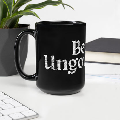 Become Ungovernable Distressed Gothic Black Glossy Mug | Feminist Activist Gift - Spinsterly Co