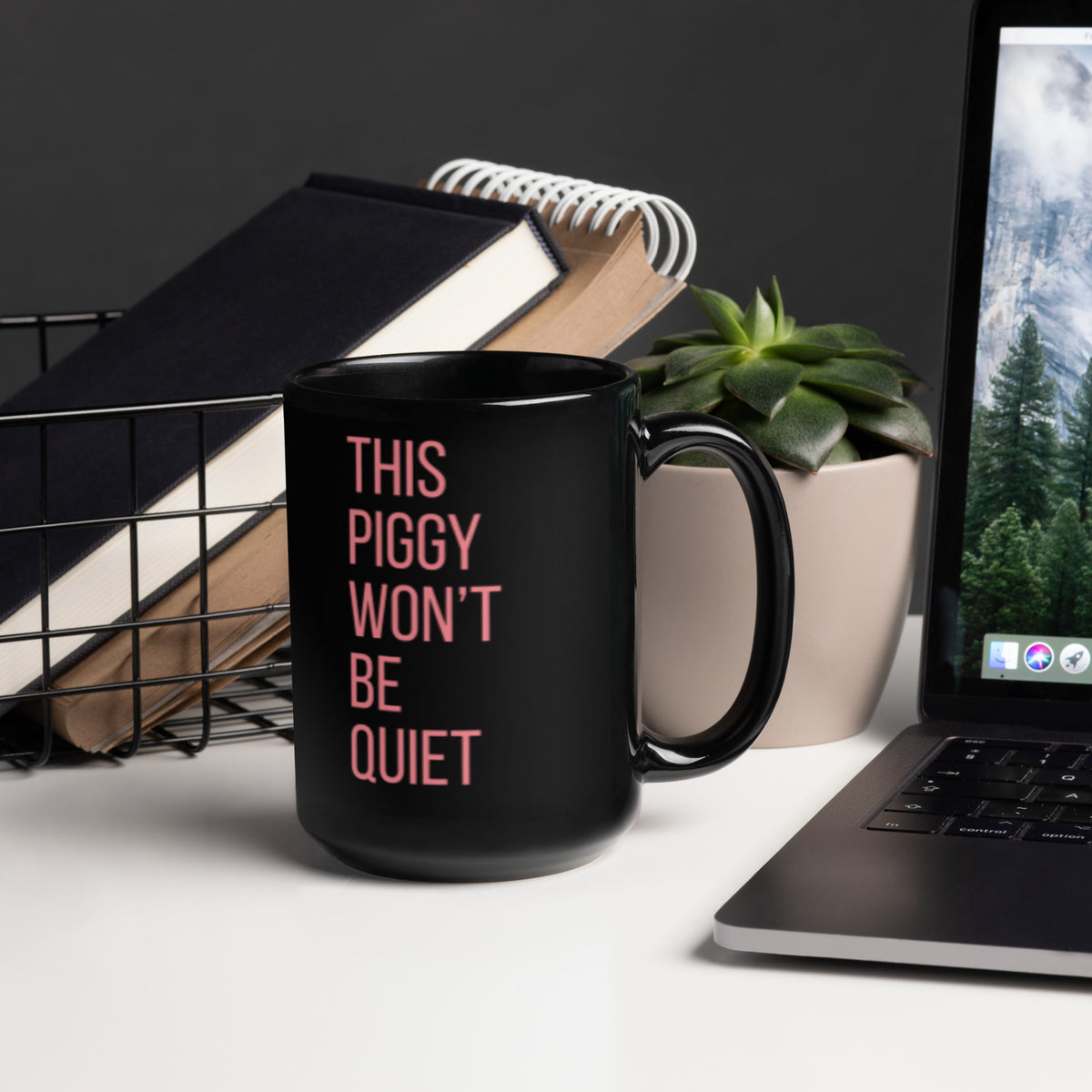 This Piggy Won't Be Quiet Statement Ceramic Mug | Loud and Proud Feminist Gift - Spinsterly Co