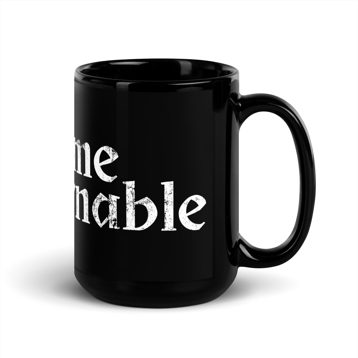 Become Ungovernable Distressed Gothic Black Glossy Mug | Feminist Activist Gift - Spinsterly Co