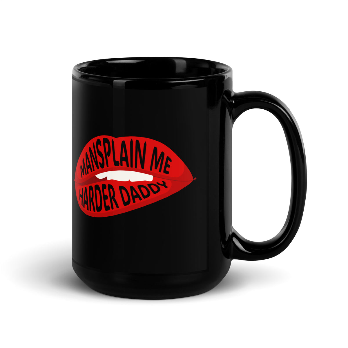 Mansplain Me Harder Daddy — Lip Bite Statement Mug | Sexy and Funny Feminist Gift - Spinsterly Co