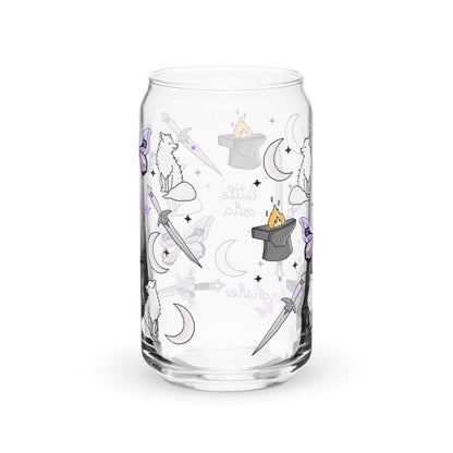 Dark Romantasy Bookish Glass Can Tumbler | Fantasy Reader Gift - Spinsterly Co