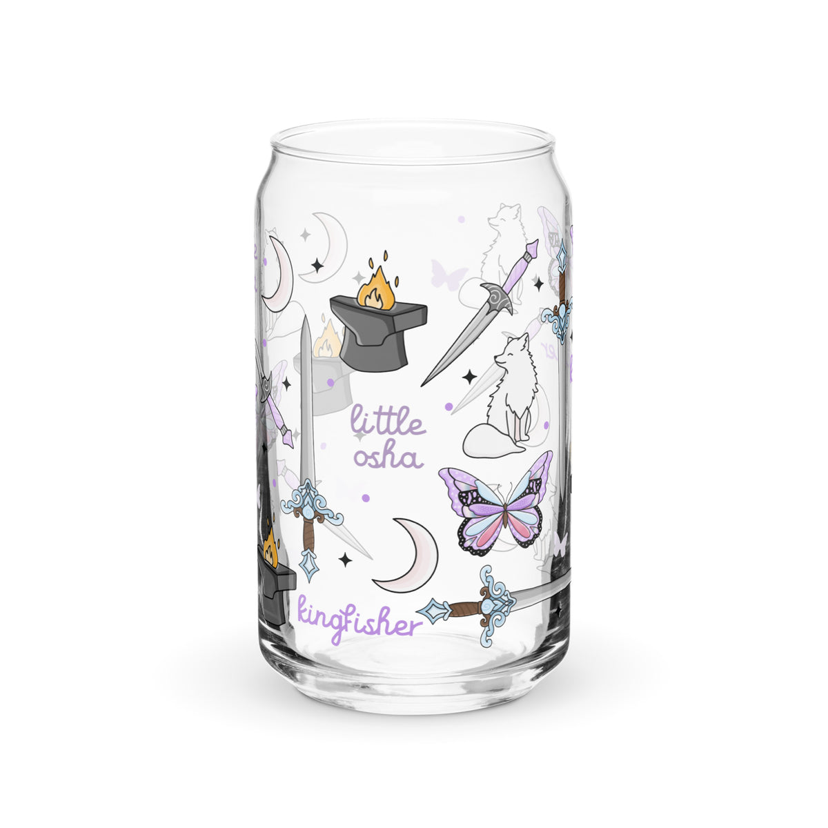Dark Romantasy Bookish Glass Can Tumbler | Fantasy Reader Gift - Spinsterly Co