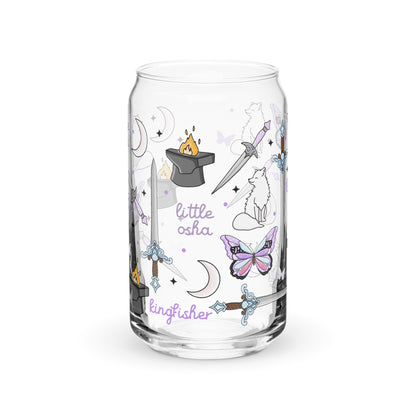 Dark Romantasy Bookish Glass Can Tumbler | Fantasy Reader Gift - Spinsterly Co