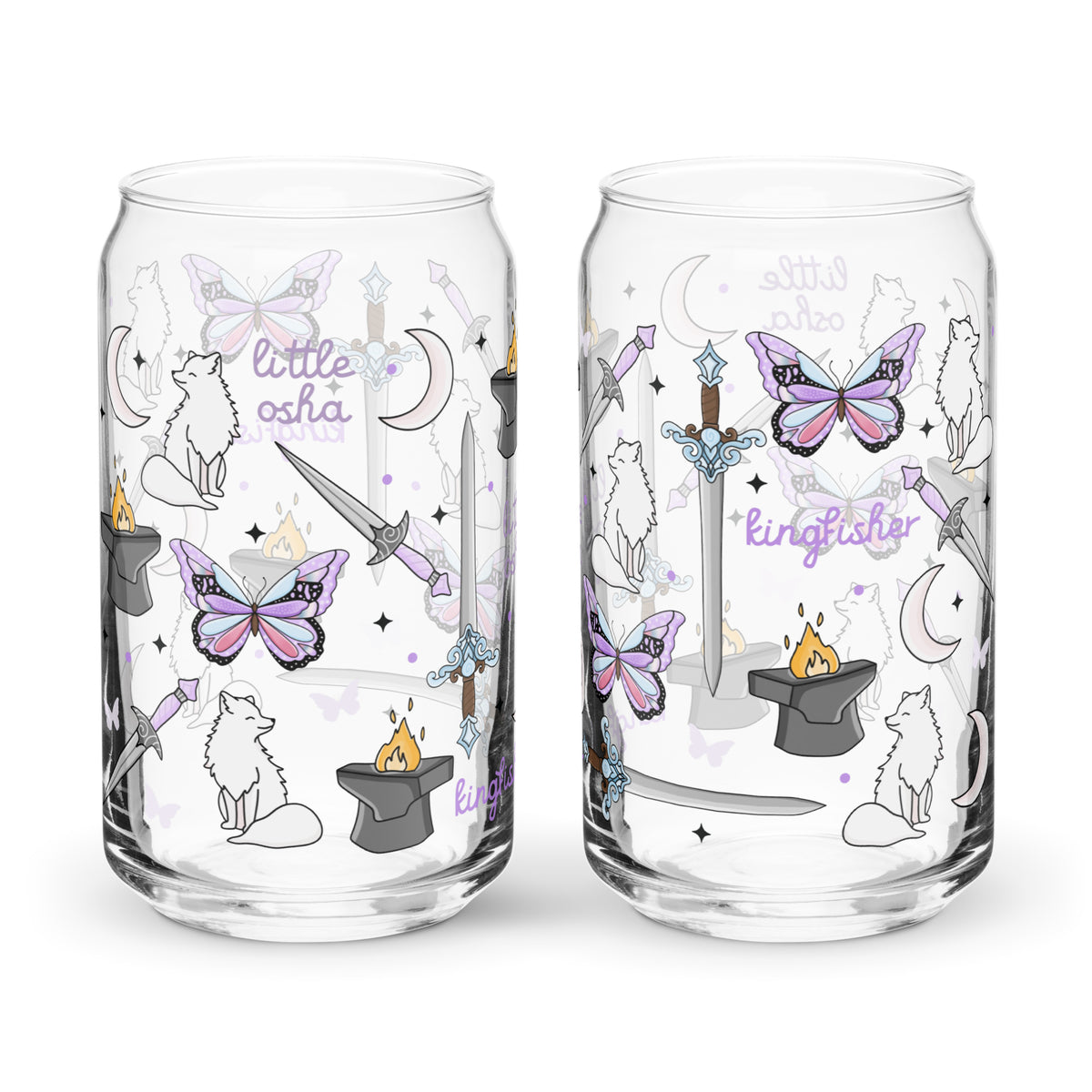 Dark Romantasy Bookish Glass Can Tumbler | Fantasy Reader Gift - Spinsterly Co