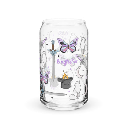 Dark Romantasy Bookish Glass Can Tumbler | Fantasy Reader Gift - Spinsterly Co
