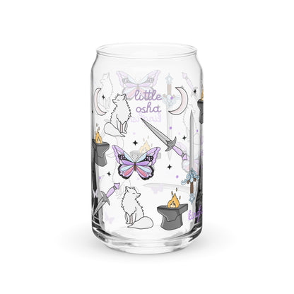 Dark Romantasy Bookish Glass Can Tumbler | Fantasy Reader Gift - Spinsterly Co