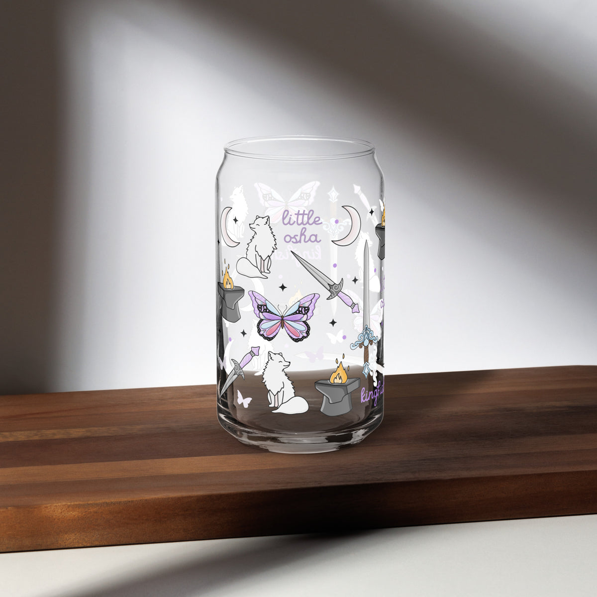 Dark Romantasy Bookish Glass Can Tumbler | Fantasy Reader Gift - Spinsterly Co