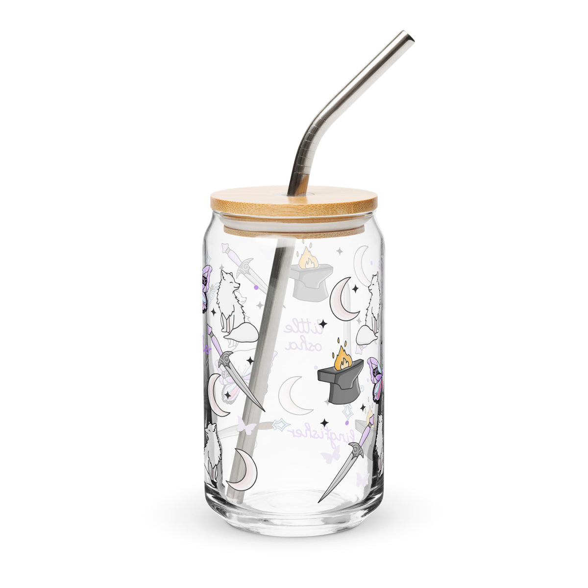 Dark Romantasy Bookish Glass Can Tumbler | Fantasy Reader Gift - Spinsterly Co