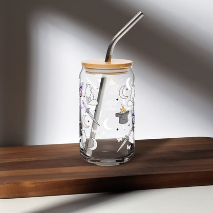 Dark Romantasy Bookish Glass Can Tumbler | Fantasy Reader Gift - Spinsterly Co