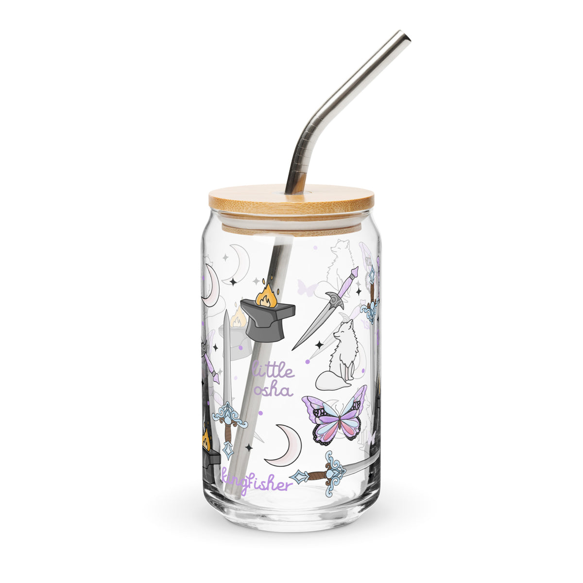 Dark Romantasy Bookish Glass Can Tumbler | Fantasy Reader Gift - Spinsterly Co