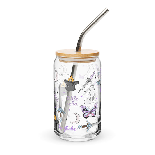 Dark Romantasy Bookish Glass Can Tumbler | Fantasy Reader Gift - Spinsterly Co