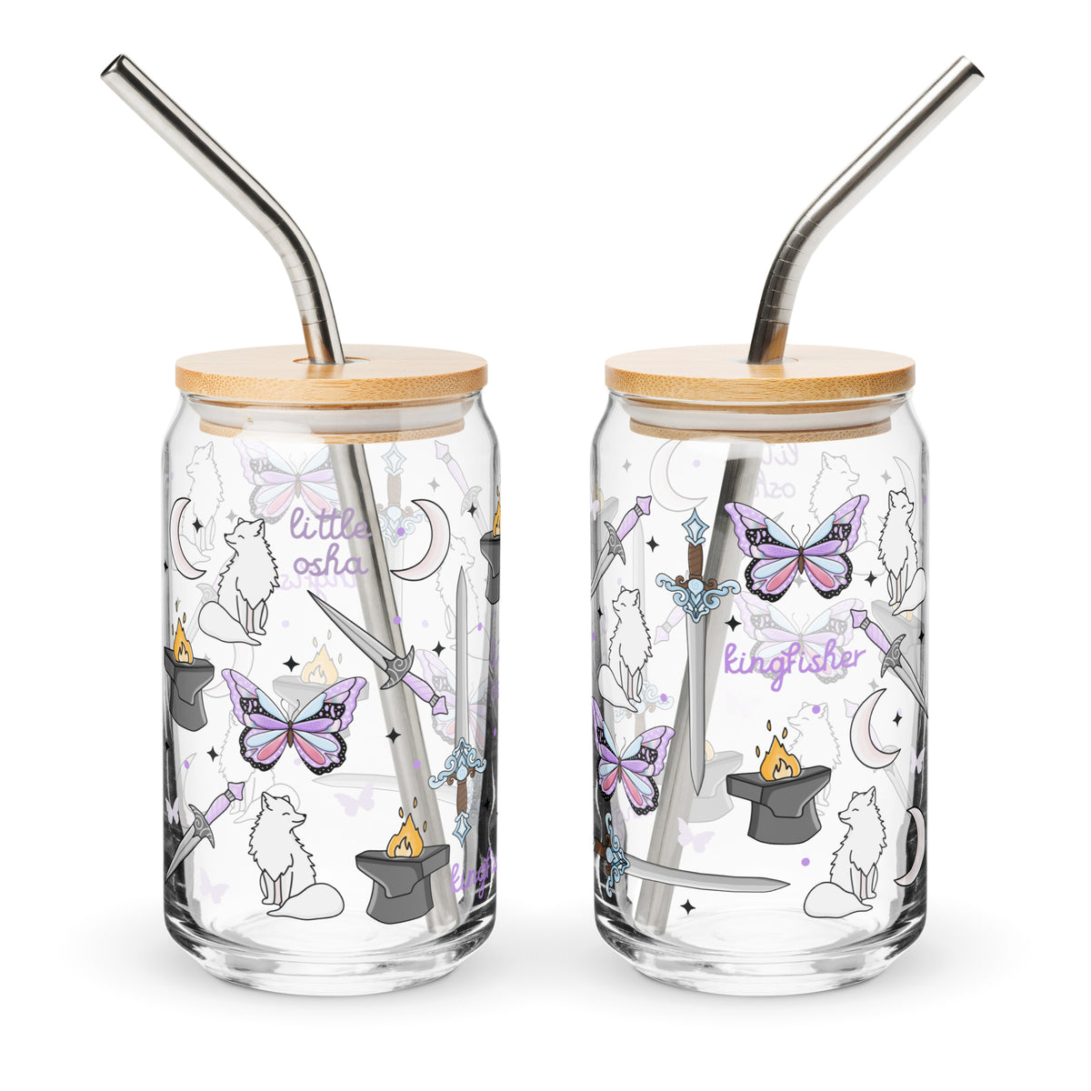 Dark Romantasy Bookish Glass Can Tumbler | Fantasy Reader Gift - Spinsterly Co