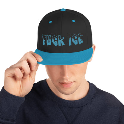 Fuck ICE Embroidered Snapback Hat | Anti-ICE Political Statement Cap - Spinsterly Co