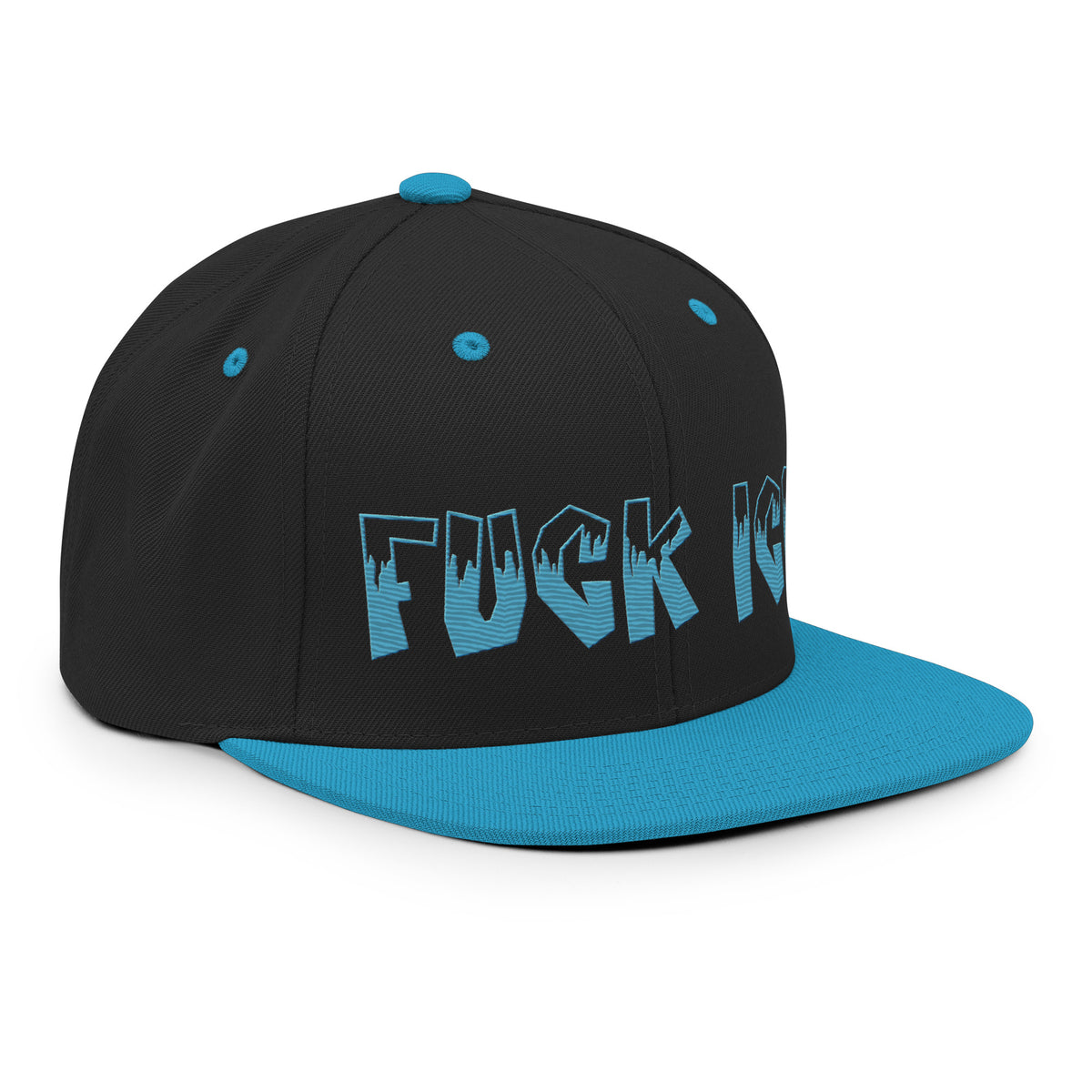 Fuck ICE Embroidered Snapback Hat | Anti-ICE Political Statement Cap - Spinsterly Co