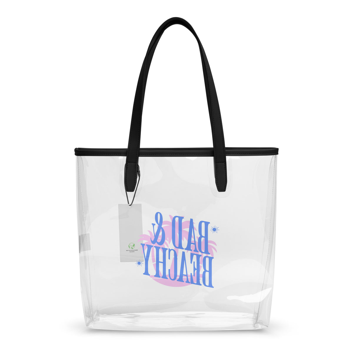 Bad & Beachy Clear Tote Bag | Stadium-Approved Waterproof Beach Bag - Spinsterly Co