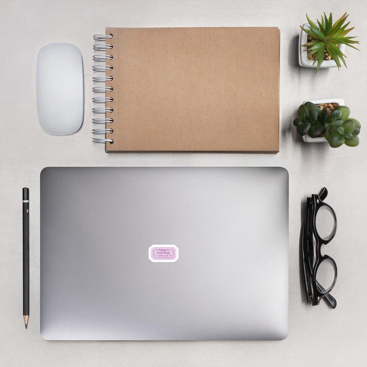 Romance Book Trope Stickers | Lifetime Member Book Club Ticket Sticker Pack - Spinsterly Co