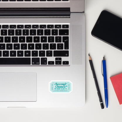 Romance Book Trope Stickers | Lifetime Member Book Club Ticket Sticker Pack - Spinsterly Co