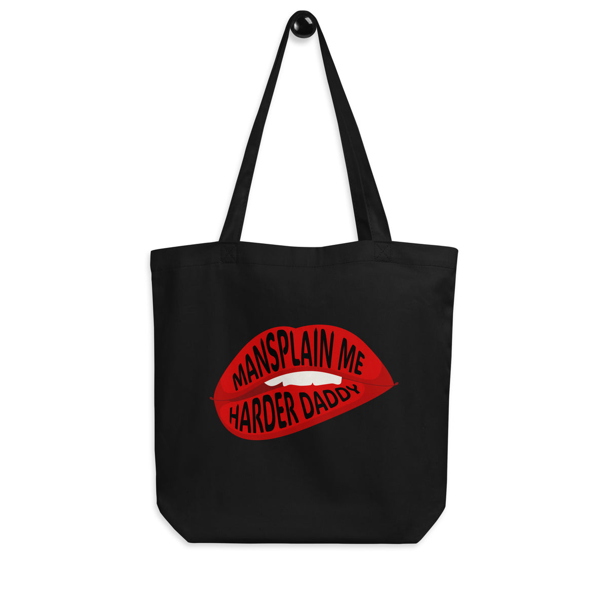 Mansplain Me Harder Daddy Tote Bag | Funny Feminist Sarcasm Organic Cotton Tote - Spinsterly Co
