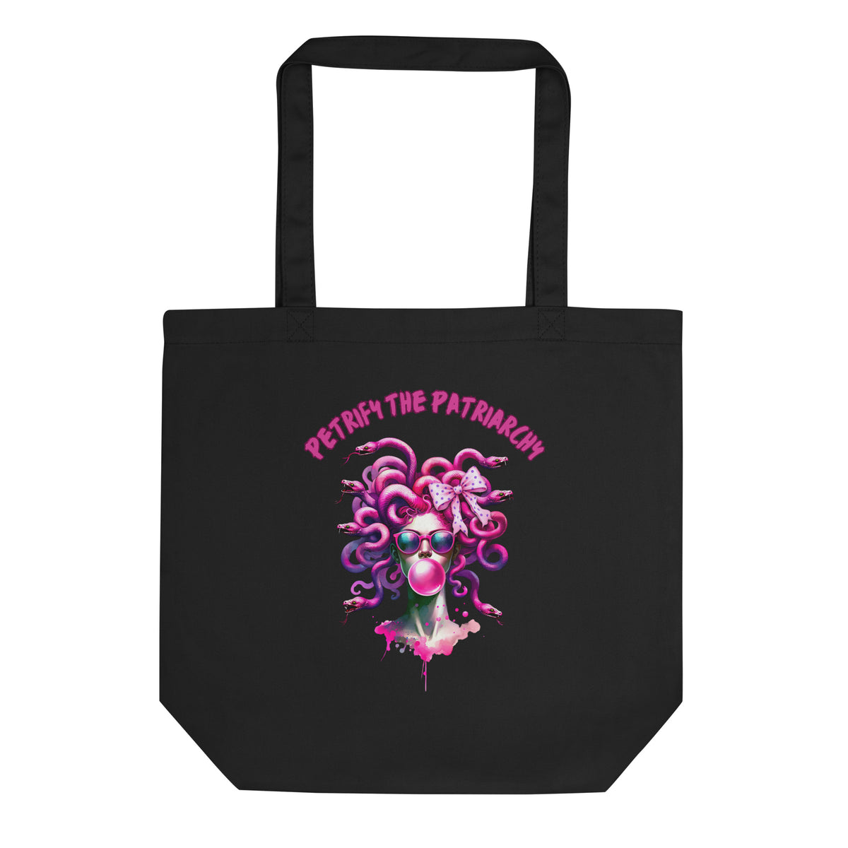Petrify the Patriarchy Medusa Tote Bag | Feminist Mythology Organic Cotton Tote - Spinsterly Co