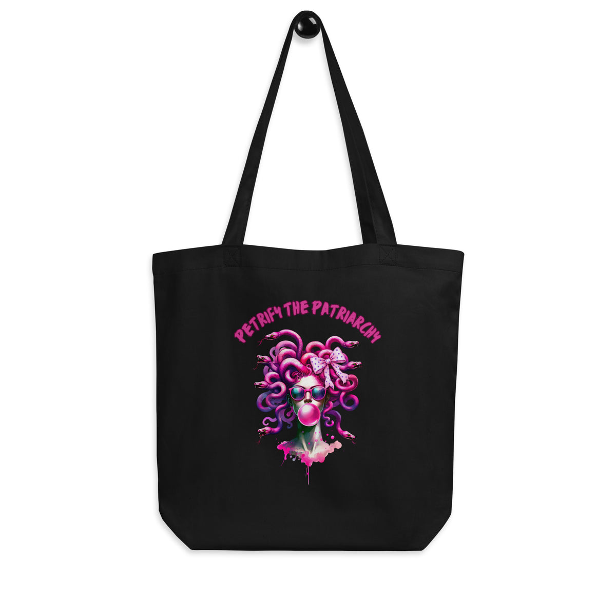 Petrify the Patriarchy Medusa Tote Bag | Feminist Mythology Organic Cotton Tote - Spinsterly Co