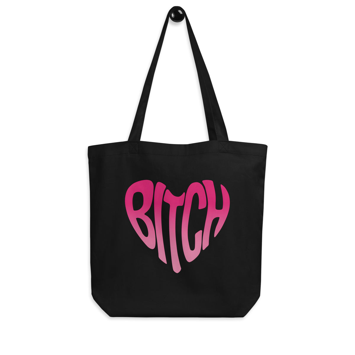 Bitch Heart Tote Bag | Feminist Reclamation Organic Cotton Tote - Spinsterly Co