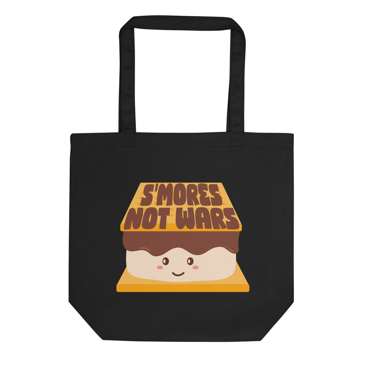 S’mores Not Wars Eco Tote Bag | Funny Kawaii S’more Organic Cotton Bag - Spinsterly Co