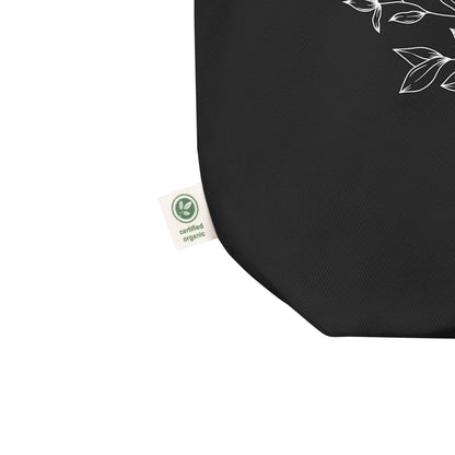 Botanical Middle Finger Tote Bag | Funny Feminist Organic Cotton Eco Tote - Spinsterly Co