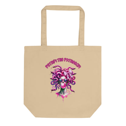 Petrify the Patriarchy Medusa Tote Bag | Feminist Mythology Organic Cotton Tote - Spinsterly Co