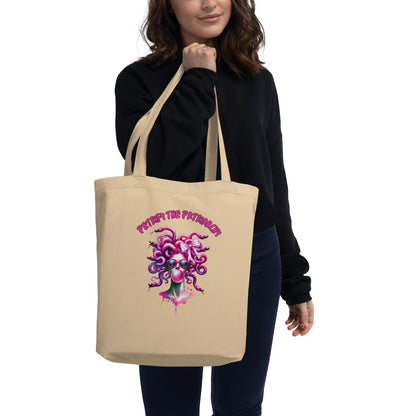 Petrify the Patriarchy Medusa Tote Bag | Feminist Mythology Organic Cotton Tote - Spinsterly Co