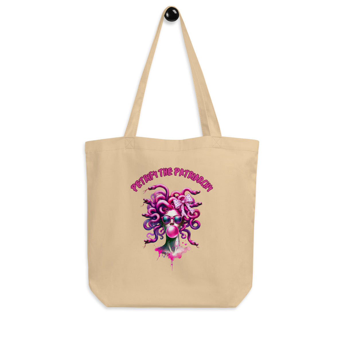 Petrify the Patriarchy Medusa Tote Bag | Feminist Mythology Organic Cotton Tote - Spinsterly Co