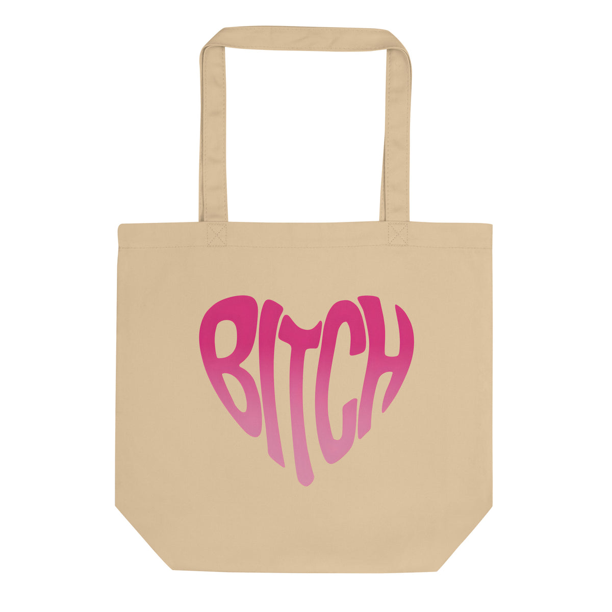 Bitch Heart Tote Bag | Feminist Reclamation Organic Cotton Tote - Spinsterly Co