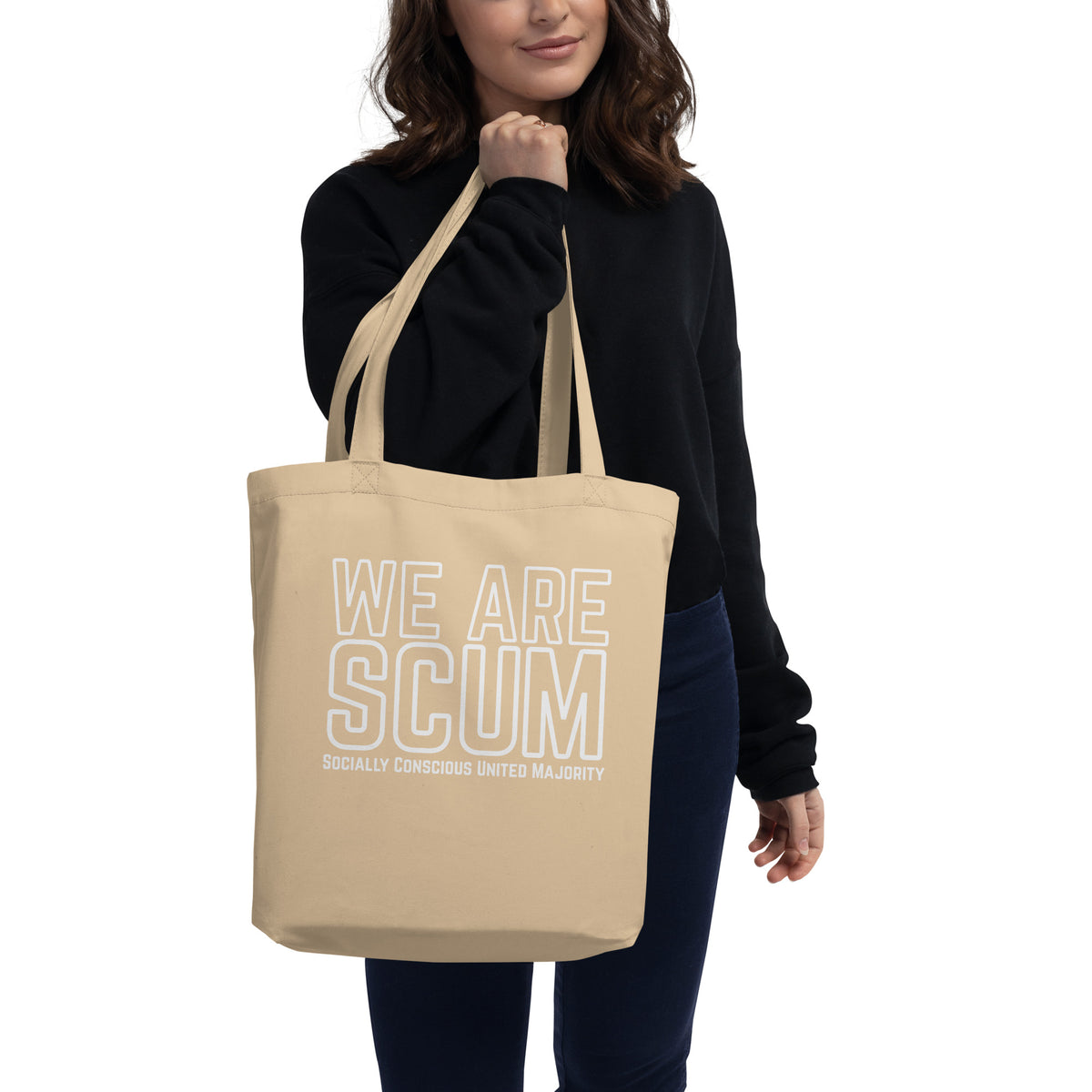We Are SCUM Organic Cotton Tote Bag | Socially Conscious United Majority - Spinsterly Co