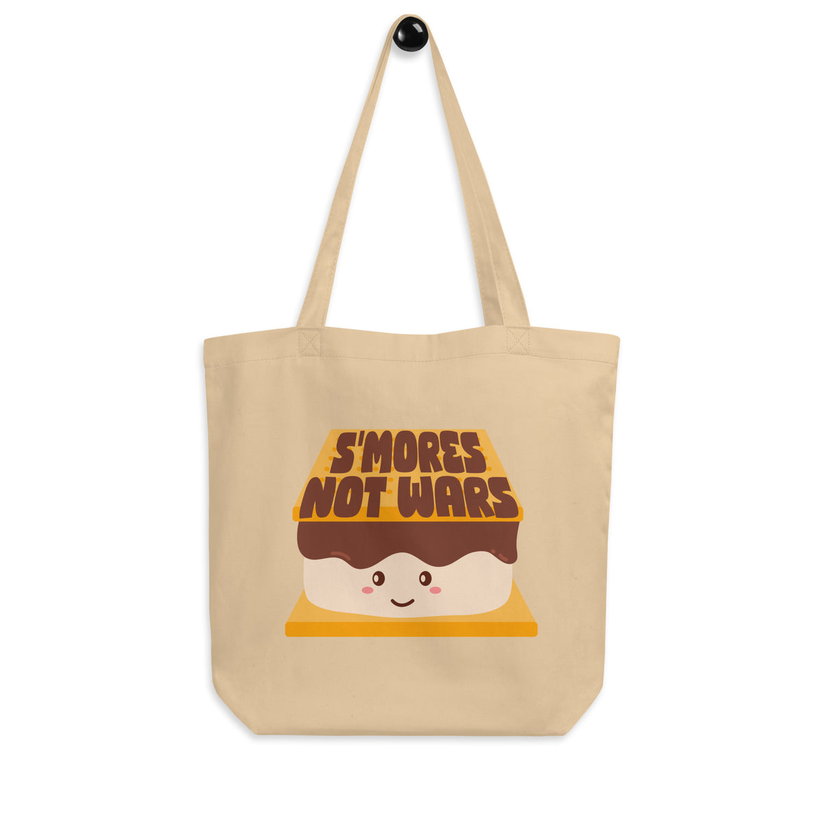 S’mores Not Wars Eco Tote Bag | Funny Kawaii S’more Organic Cotton Bag - Spinsterly Co