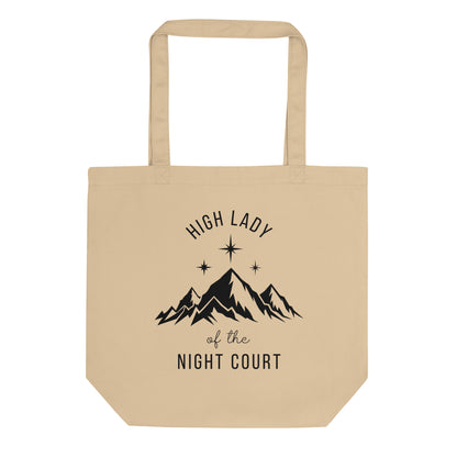 High Lady of the Night Court Eco Tote Bag | Organic Cotton Bookish Tote - Spinsterly Co