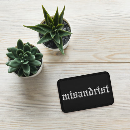 Misandrist Embroidered Iron-On Patch | Gothic Feminist Accessory - Spinsterly Co