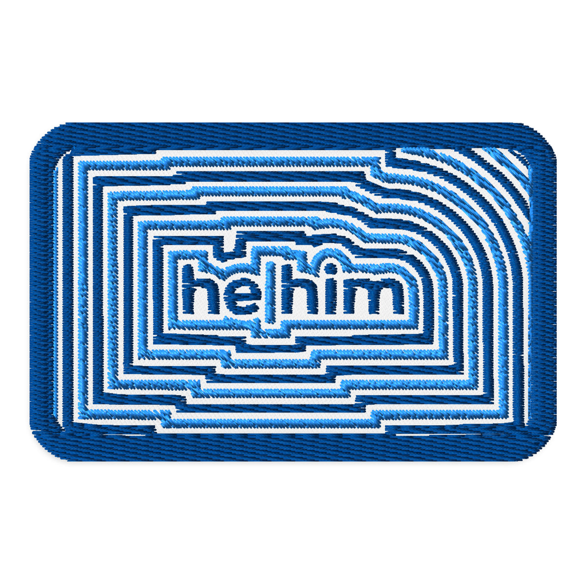 He/Him Pronoun Embroidered Patch | LGBTQIA+ Identity Accessory - Spinsterly Co