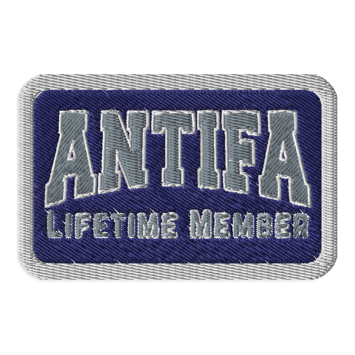 Antifa Lifetime Member Embroidered Iron-On Patch | Activist Accessory - Spinsterly Co