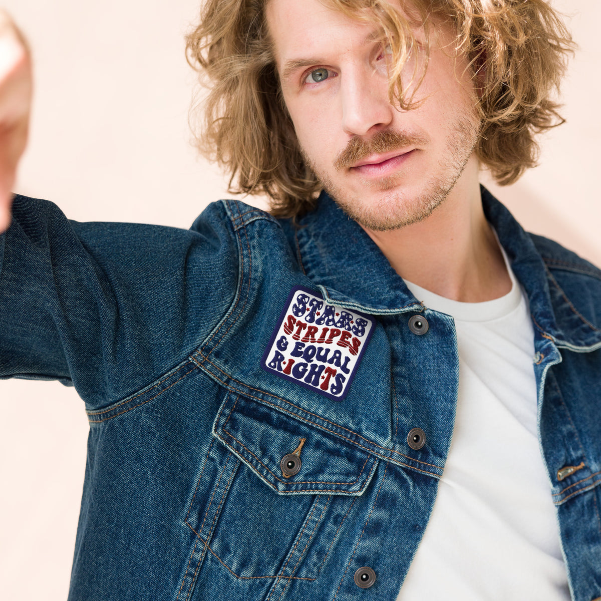 Stars, Stripes & Equal Rights Embroidered Patch | Patriotic Activist Accessory - Spinsterly Co