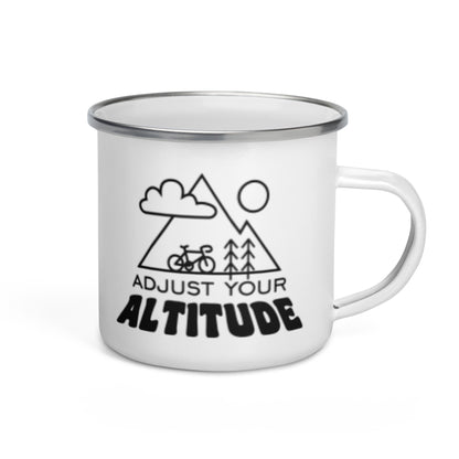 Adjust Your Altitude Enamel Mug | Outdoor Adventure Mug - Spinsterly Co