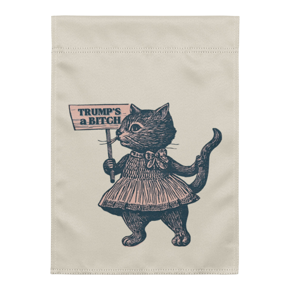 Victorian Protest Cat Garden Flag | Funny Anti-Trump Resistance Yard Sign - Spinsterly Co