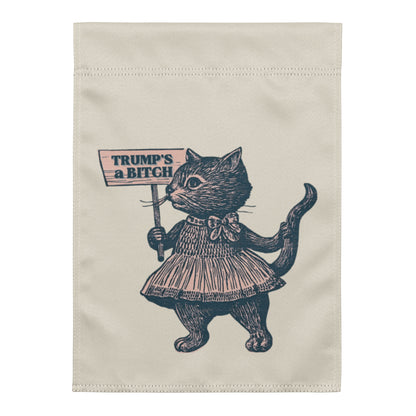 Victorian Protest Cat Garden Flag | Funny Anti-Trump Resistance Yard Sign - Spinsterly Co