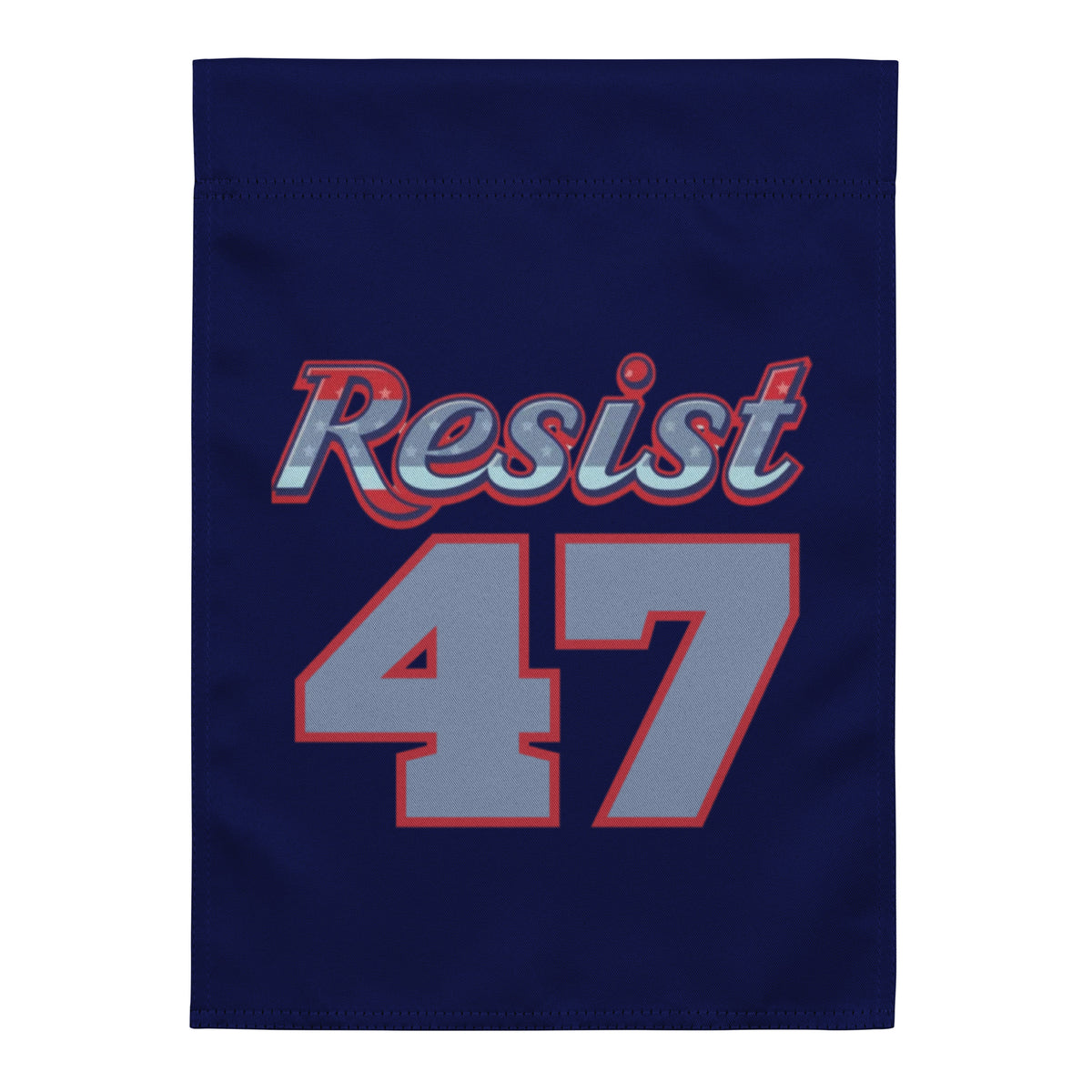 Resist 47 Varsity Jersey Political Garden Flag | Anti-Trump Resistance Yard Sign 12x17 - Spinsterly Co