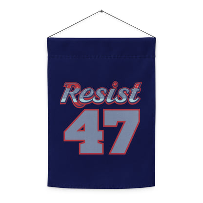 Resist 47 Varsity Jersey Political Garden Flag | Anti-Trump Resistance Yard Sign 12x17 - Spinsterly Co