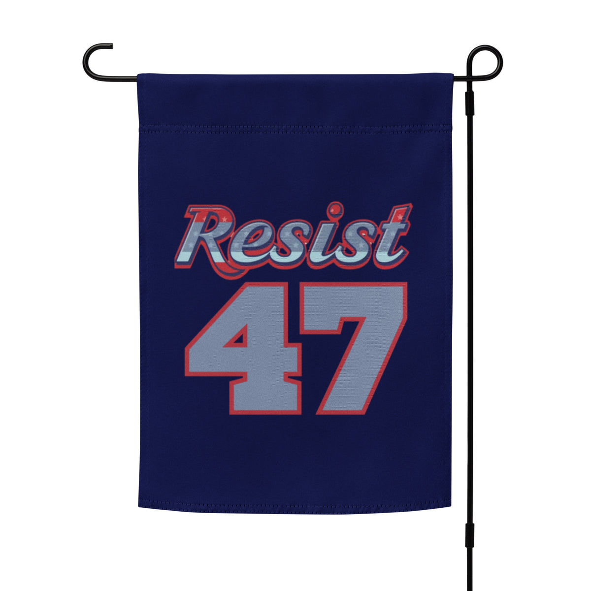 Resist 47 Varsity Jersey Political Garden Flag | Anti-Trump Resistance Yard Sign 12x17 - Spinsterly Co