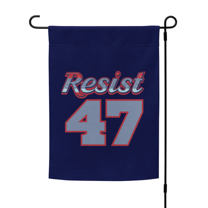 Resist 47 Varsity Jersey Political Garden Flag | Anti-Trump Resistance Yard Sign 12x17 - Spinsterly Co