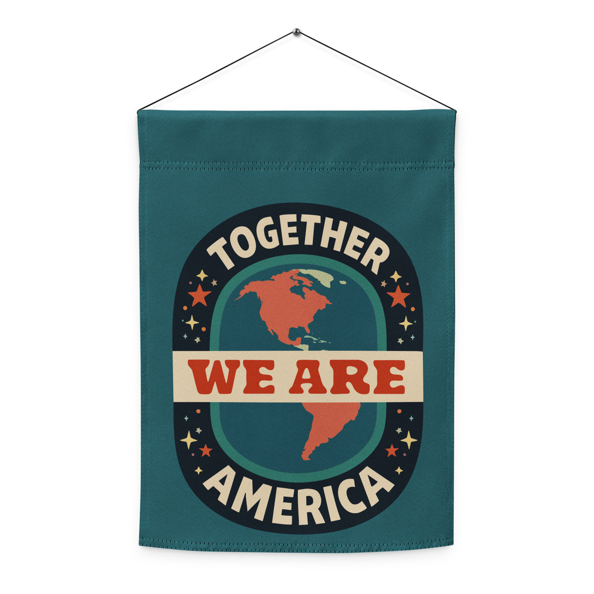 Together We Are America Garden Flag | Pro-Immigrant Unity Yard Sign - Spinsterly Co