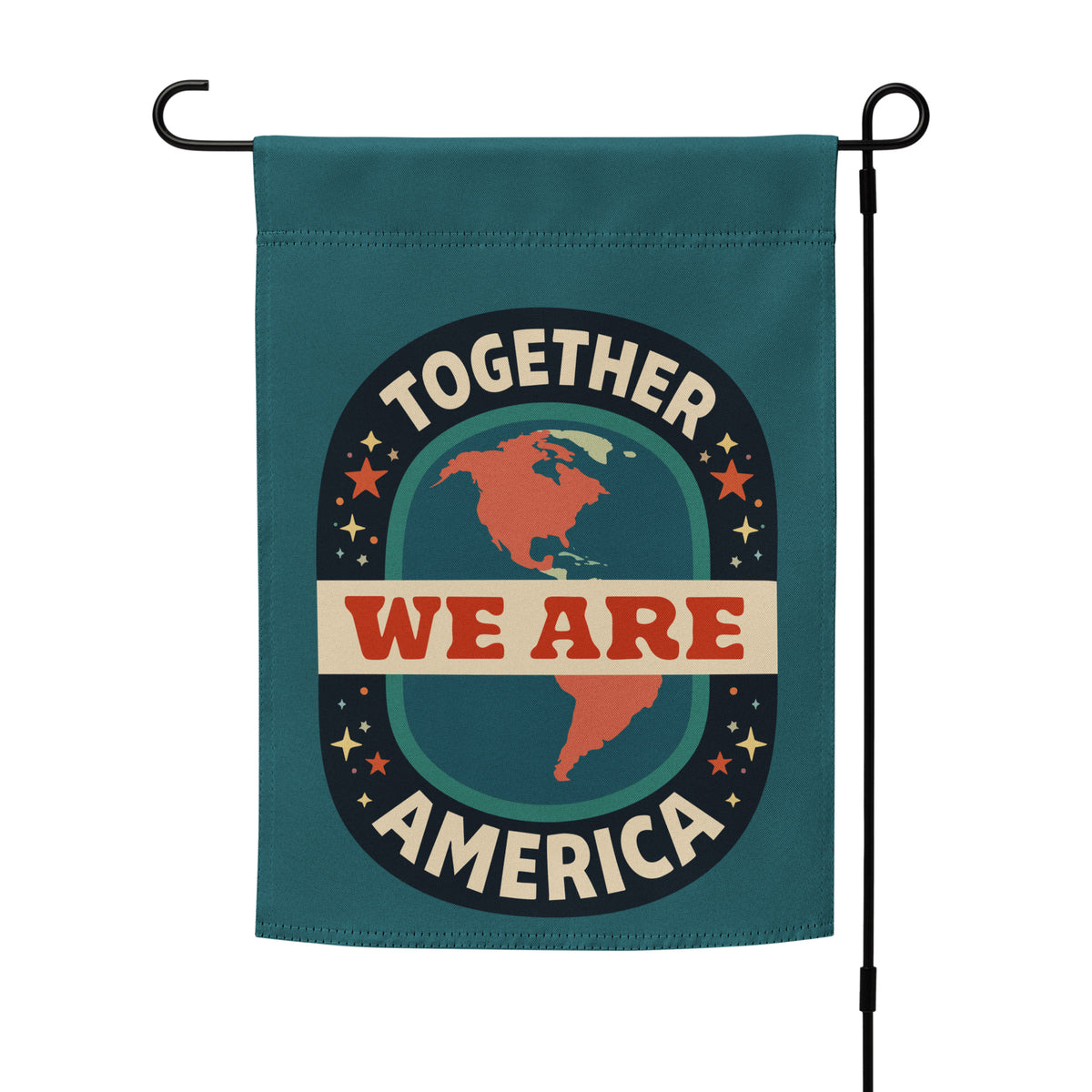 Together We Are America Garden Flag | Pro-Immigrant Unity Yard Sign - Spinsterly Co