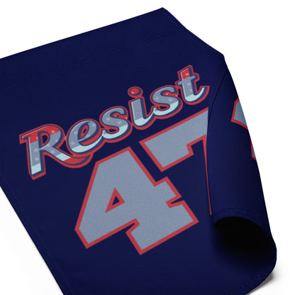 Resist 47 Varsity Jersey Political Garden Flag | Anti-Trump Resistance Yard Sign 12x17 - Spinsterly Co