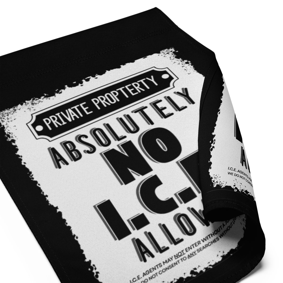No ICE Allowed Know Your Rights Garden Flag | Immigrant Rights Yard Sign - Spinsterly Co